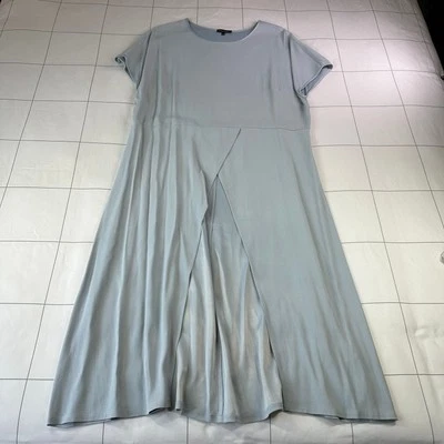 Túnica Universal Estándar Mujer 18-20 Azul Adda Crepe Longline Pullover Clásico Foto 1 de 4