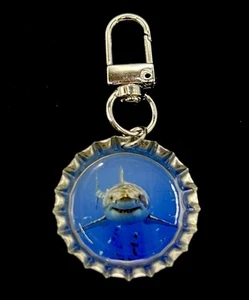 Shark  / Zipper Pull / Backpack Charm / Purse Charm / Gift  / Key Chain / Jaws - Picture 1 of 1