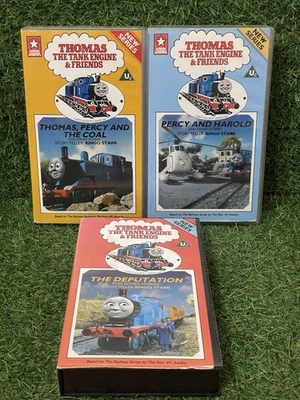 Thomas The Tank Engine and friends Percy And Harold/The Deputation/The Coal VHS - Imagen 1 de 4