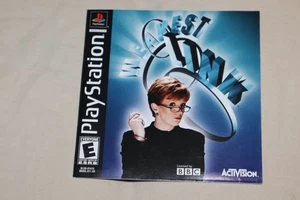 Sony Playstation 1 PS1 The Weakest Link manuale SOLO SCHEDA REG - Foto 1 di 3