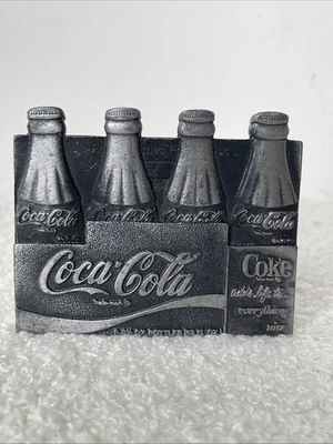 Coca Cola Cinturón Hebilla Botella Coleccionable Soda Bergamota Latón Funciona 1976 De Colección Foto 1 de 4