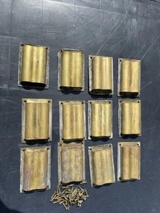 Vintage Brass Pull Drawer Cup Handles  - Picture 1 of 7