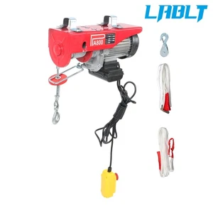 LABLT Mini Paranco Elettrico PA800 1760lbs 14ft Telecomando Cablato 110V 1350W - Foto 1 di 12