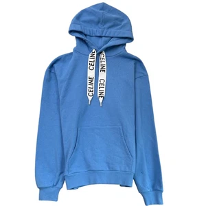 Celine Herren Hoodie mit Logo Print Blau S - Bild 1 von 10