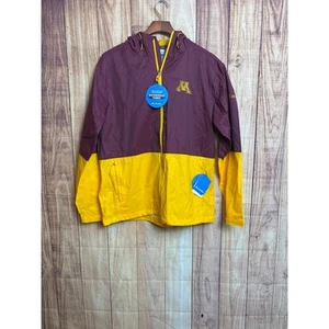 Minnesota MN Columbia Windbreaker Waterproof Jacket Men's Size L NEW - Picture 1 of 9