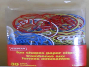 30 clips de papel formas divertidas nuevos en paquete - Imagen 1 de 1