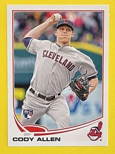 Novato Cody Allen 2013 serie Topps #US99 Cleveland Indians - Imagen 1 de 2