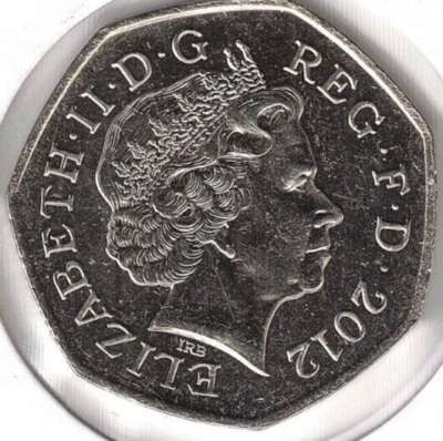 2012 Great Britain Uncirculated 50 Pence QEII Coin! - Image 1 of 2