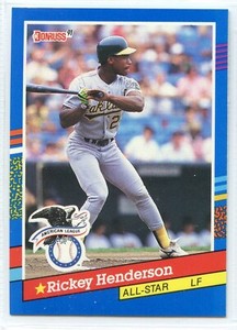1991 Donruss Baseball - #53 - Rickey Henderson - Oakland A's