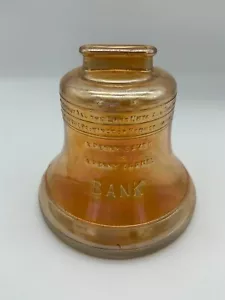 Vintage 1976 Liberty Bell Bernstein Karneval Glas Penny Coin Bank Anchor Hocking - Bild 1 von 3
