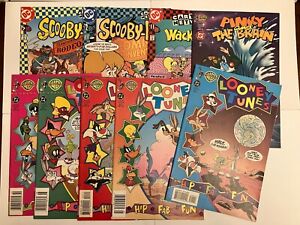 Looney Tunes 1,2,3,5,7 Pinky & The Brain, Scooby-Doo Mixed Lot Of Cartoon Comics