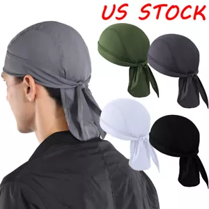 Schnelltrocknende TOTENKOPF KAPPE Do Dew Rag schweißableitendes Helmfutter Beanie Mütze Headwrap - Bild 1 von 14