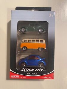 Realtoy action city gift pack 18372 vehicles camper van new sealed push & go