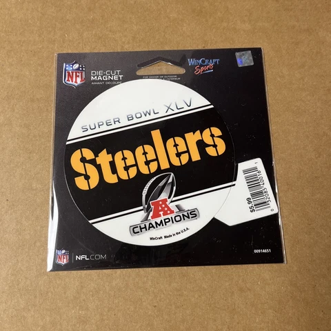 NEW 2011 Super Bowl XLV Magnet Pittsburgh Steelers NFL AFC Champions Cover