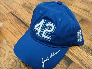 Gorra sombrero ajustable de los Marineros de Seattle Jackie Robinson #42 4/15/23 SGA - Imagen 1 de 1