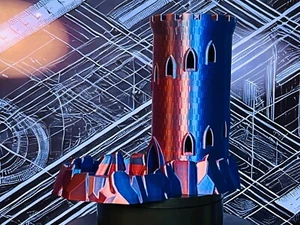 Würfelturm Roller Randomizer für DND & Brettspiele Feuer- und Eisburg - Bild 1 von 12