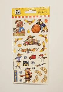 Mary Engelbreit Stickers ~Autumn and Winter~ 2 Sheets Sealed Pack 2000  READ - Picture 1 of 5