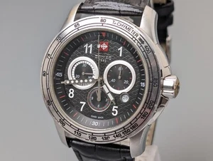 Reloj para hombre ZODIAC ZO3901 cronógrafo fecha 100M esfera negra cuarzo vintage 47 mm - Imagen 1 de 15