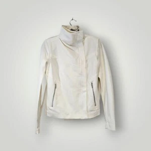 Blanknyc Jacket Womens S Off White Moto Coat Stretch Long Sleeves New - Picture 1 of 8
