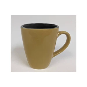 Corelle Hearthstone Turmeric Yellow & Black Square Coffee Mug - Picture 1 of 6