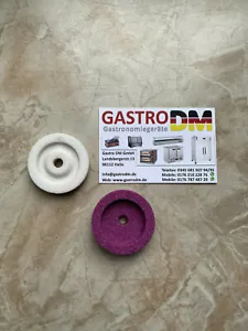 Pietra abrasiva rosa o bianca per smerigliatrice kebab pietra abrasiva rotonda S 120 - Foto 1 di 4