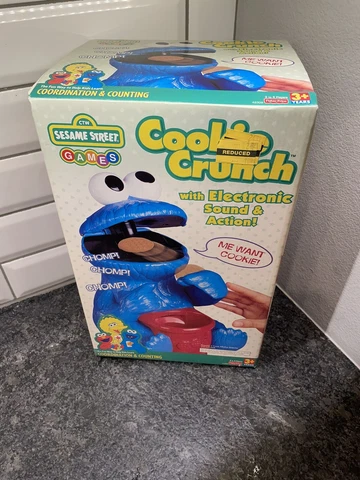 Vintage 1999 Cookie Monster Crunch Game NEW FREE SHIPPING- Henson Fisher Price Cover
