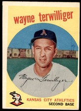 1959 Topps Heritage 50th Anniversary Buybacks Wayne Terwilliger  VG-EX Kansas