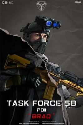 1/6 EASY&SIMPLE 27005 TASK FORCE 58 PO1 BRAD Action Figure Soldier IN STOCK - Image 1 of 4