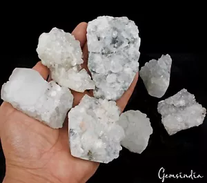 100 % natürlicher Apophyllit Cluster/Zucker Druzy Rohkristall Heilmineral ~ 4000 kt - Bild 1 von 6