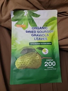 NalLife Organic Soursop Graviola Leaves for Tea 200 Leaves  - Picture 1 of 2