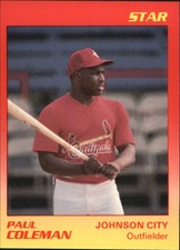 1989 Johnson City Cardinals Star #6 Paul Coleman