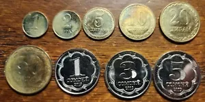 Monete Tagikistan. Set 9 monete 2019 annata COMPLETA. Guarda le foto. - Foto 1 di 2
