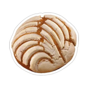 Mexican Sweet Bread treat Concha pan dulce coffee Kiss-Cut Sticker vinyl decal - Picture 1 of 13