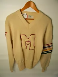 1968 Melvindale Varsity 100% Wool Sweater Size 41 - Picture 1 of 8
