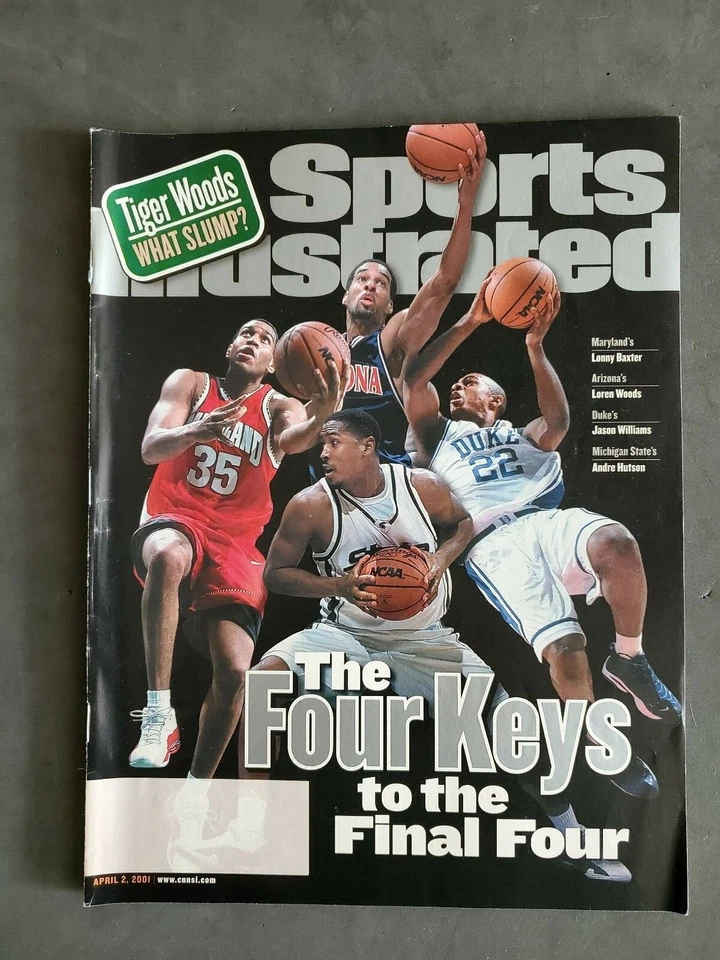 Баскетбольный мяч Jason Williams Duke Final Four NCAA Sports Illustrated 2 апреля 2001 г. - Изображение 1 из 1