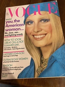 VTG Vogue Magazine June 1971 Gunilla Lindblad - Picture 1 of 4