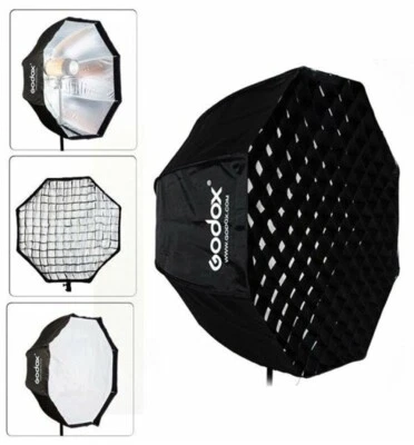 Godox SB-GUBW120 120cm Grid Softbox Soft Light with Umbrella Connection (UK) NEW - Image 1 of 4