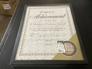 Single New All Way Black Metal Document Picture Frame - Picture 1 of 4