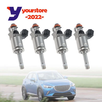 4x Inyectores de combustible aptos para Mazda CX-3 2016-2018 2012-2016 Mazda 3 2,0 L L L4 Foto 1 de 4