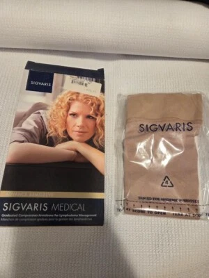 Sigvaris 912A Arm Sleeve  Lymphedema Beige Compression 20-30 Pick Size - Image 1 of 2