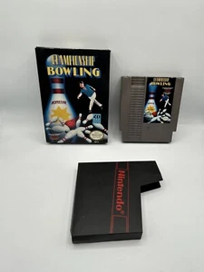 Vintage 1989 Nintendo NES CHAMPIONSHIP BOWLING Original Box Nice!! Tested - Picture 1 of 11