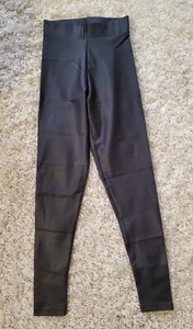 TopShop schwarze glänzende Leggings Gr.2 neu mit Etikett Athleisure Freizeit Party/Cocktail  - Bild 1 von 8