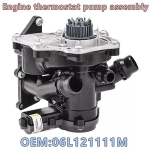 OE:06L121111M Engine thermostat pump assembly Fit For Audi Volkswagen 1.8T 2.0T - Picture 1 of 15