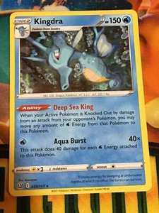 D57 POKEMON TCG BATTLESTYLES SWORD & SHIELD KINGDRA #033 HOLO NM RARE - Picture 1 of 12