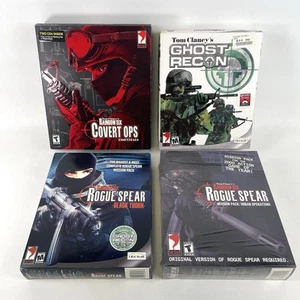 Tom Clancy's Ghost Recon & Rainbow Six (PC Big Box) Rogue Spear Covert Ops Lot! - Picture 1 of 15