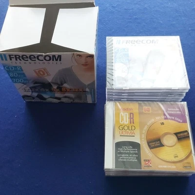 FREECOM/KODAK  - 10 mixed CD-R Discs in sealed jewel cases - Image 1 of 4