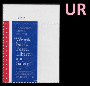 US 5939 First Continental Congress F plate single A UR MNH 2024 - Picture 1 of 1