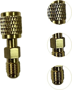 R32 R454B Tanks Brass Adapter 1/4” Male Reliable, Easy to Install Durability - Picture 1 of 7