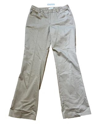 Calvin Klein Women's Size 8 Khaki Dress Pants with Pockets and Belt Loops - Image 1 of 4