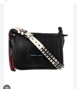 Prada Grace lux Concept Flap Bag Black ( Very Rare) New In Box (Bargain) - Picture 1 of 12